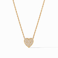 Heart Pave Necklace Cubic Zirconia by Julie Vos