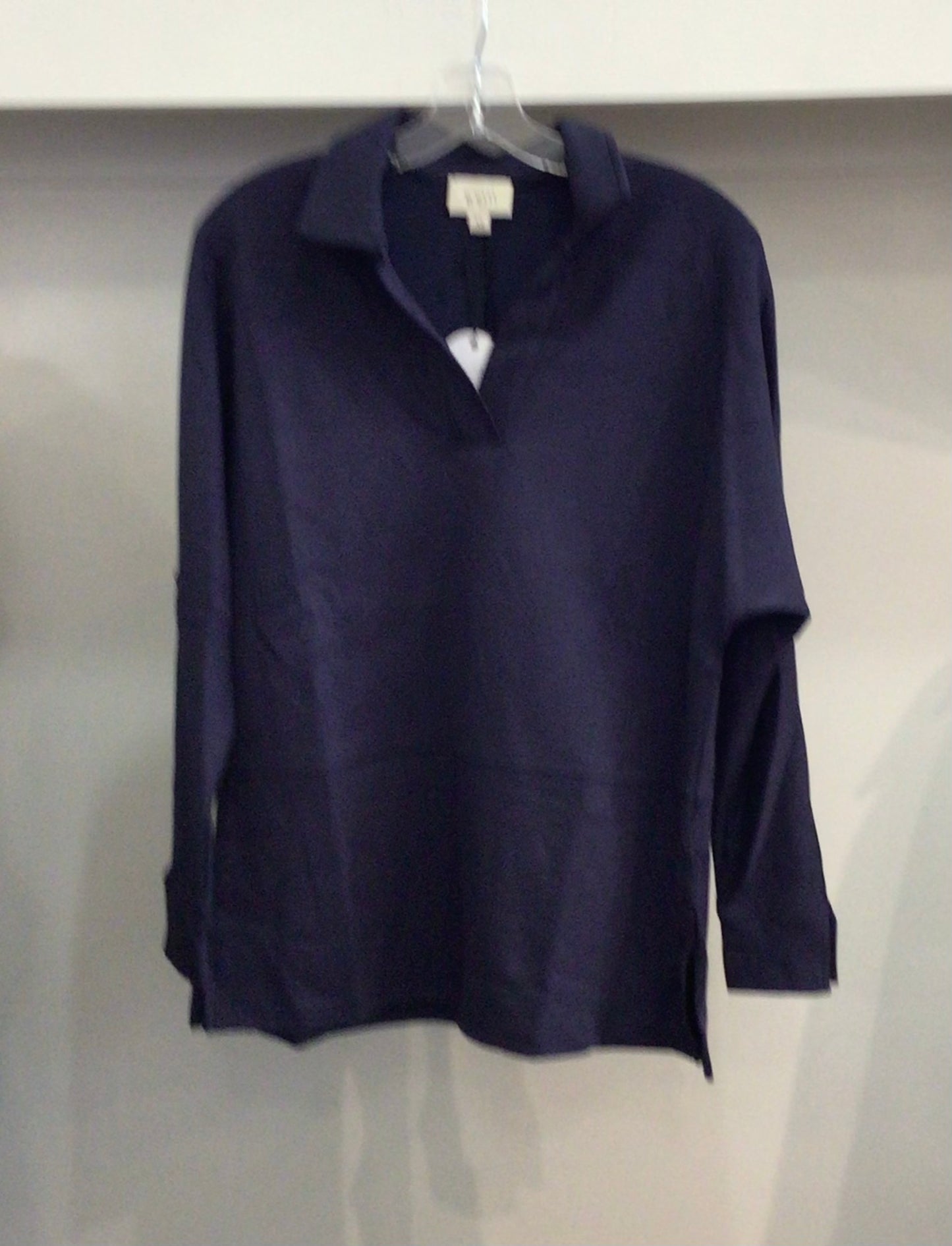 Butter Modal Long Sleeve V Neck Top (Harriet/10948) in Navy by P Cill