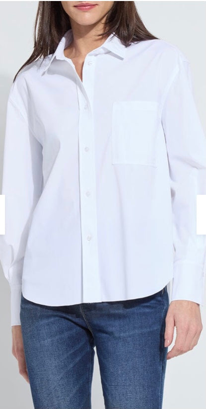 Desire Balloon Sleeve Shirt in White