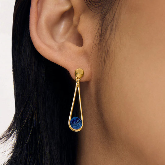 Petite Ipanema Earring in Midnight Blue by Dean Davidson