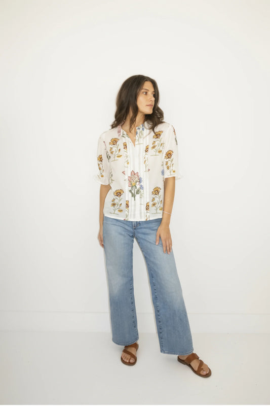 Prachi Shirt in Wanderwild by Nibi Montauk