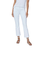 Colette Crop Flare Clean Jean in Crisp White by Paige