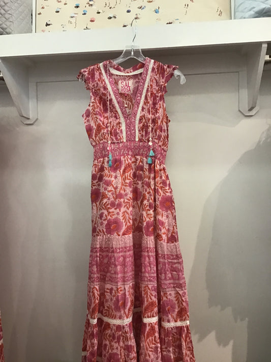 JC-2 Dress in Coral Flora by Sal Rosa