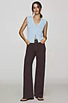 Anessa High Rise Ankle Wide Leg Pant in Rich Chocolate by Paige