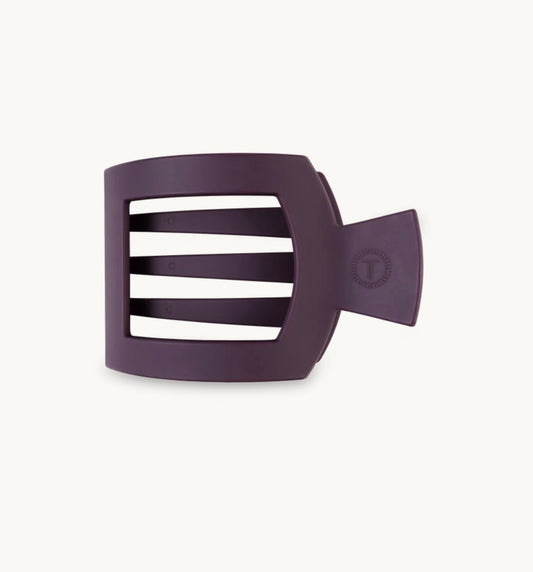 Burgundy Bliss Medium Flat Square Hair Clip by Teleties