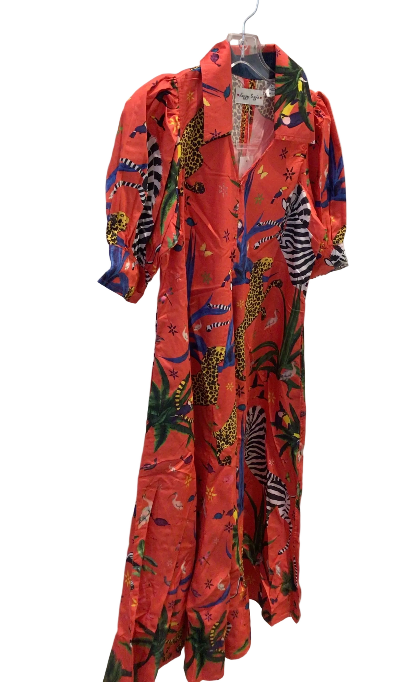 Montauk Dress in Red Zebra by Dizzy Lizzie