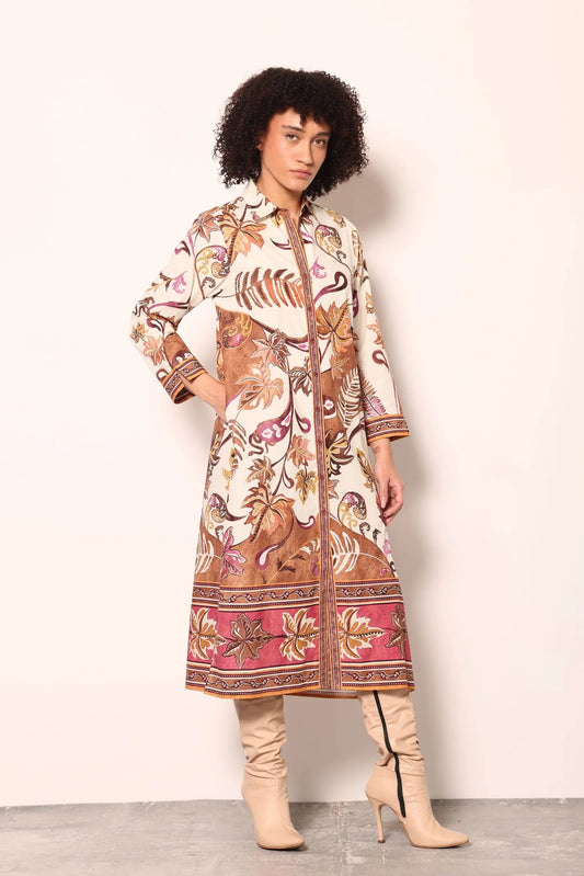 Eliza Dress in Misty Ferns by Maude Vivante