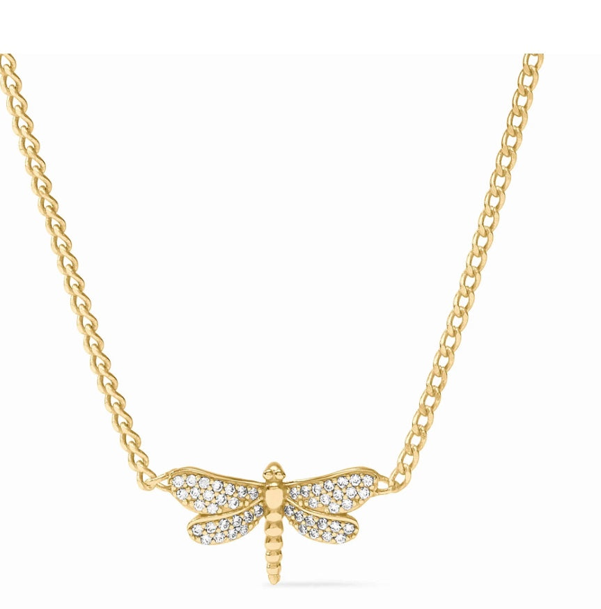 Dragonfly Pave Delicate Necklace by Julie Vos
