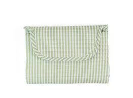 Quilted Changing Mat in Pimlico Stripe Sage by Trvl Design