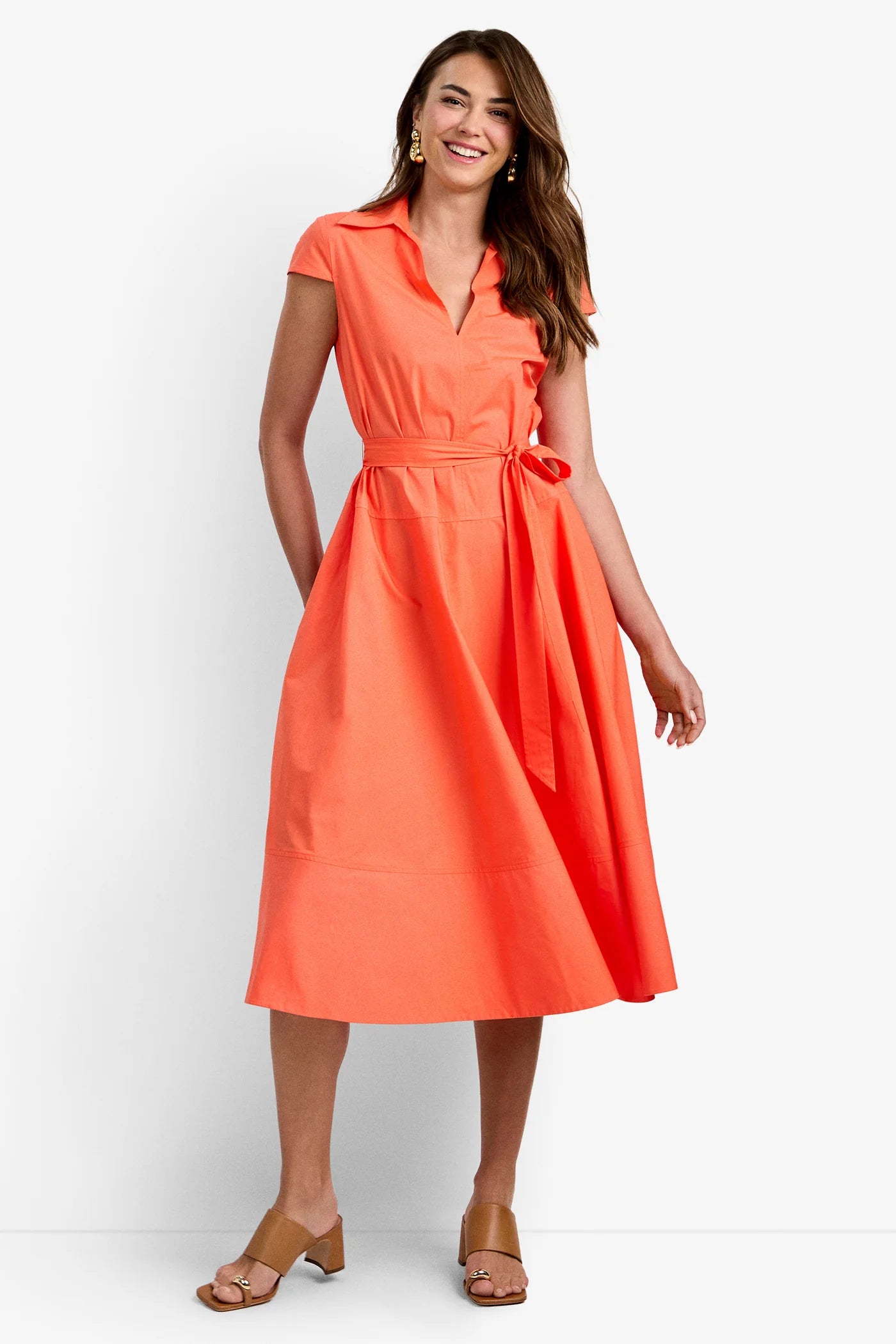 Delfina Dress in Calypso Coral by Trina Turk