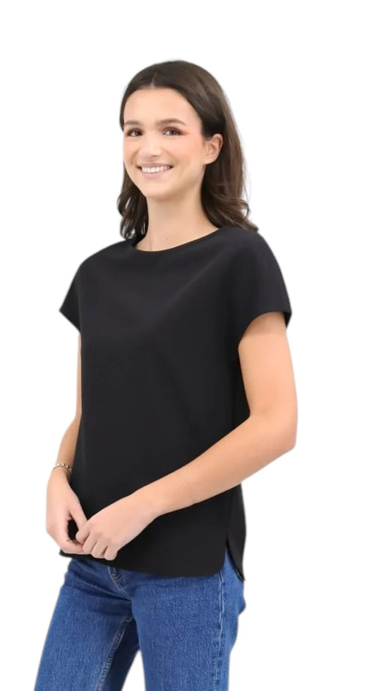 Tee Shirt (9426) in Black by Estelle and Finn