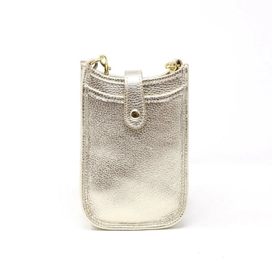 Genuine Italian Leather Cellphone Crossbody Bag