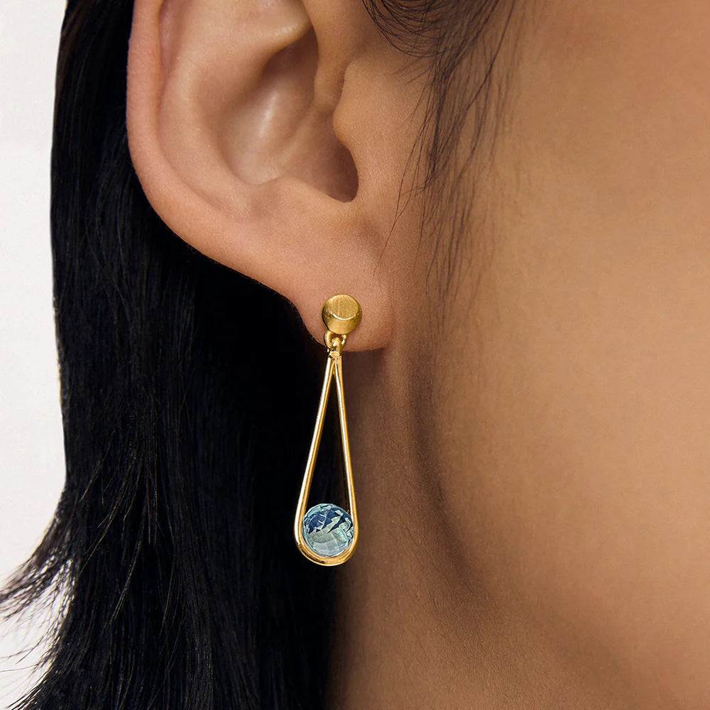 Petite Ipanema Earring in Sky Blue by Dean Davidson