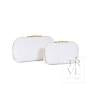 Luxe Duo Case Woven Blanc by Trvl Design