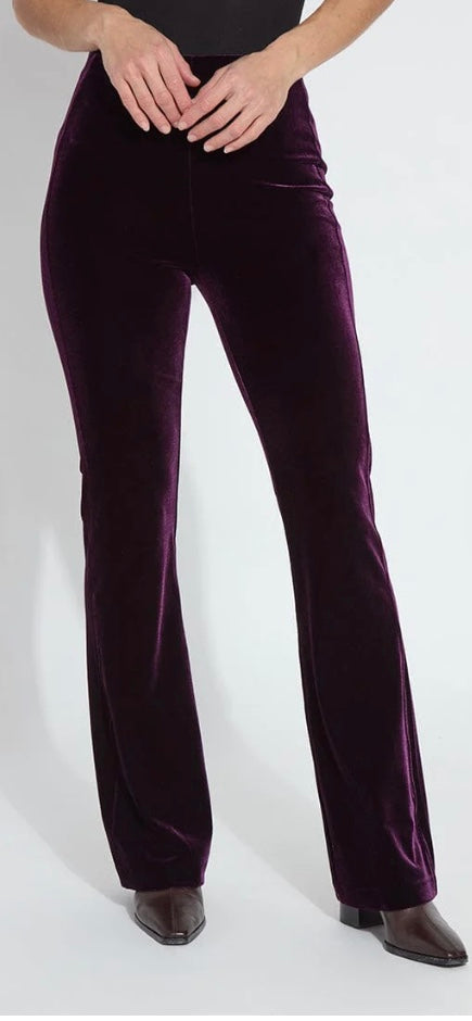 Mercer St Velvet Flare Trouser in Royalty by Lysse