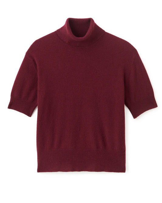 Belle Cashmere Sweater in Wine by Cartolina