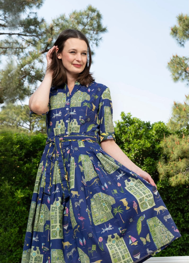 Mrs Maisel Navy Ground with Paris Maps