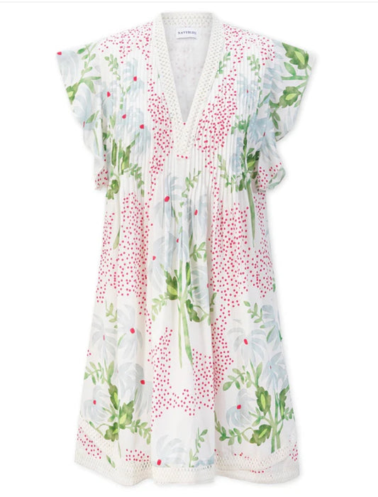 Eden Dress in Pink Dot Bloom by Navy Bleu