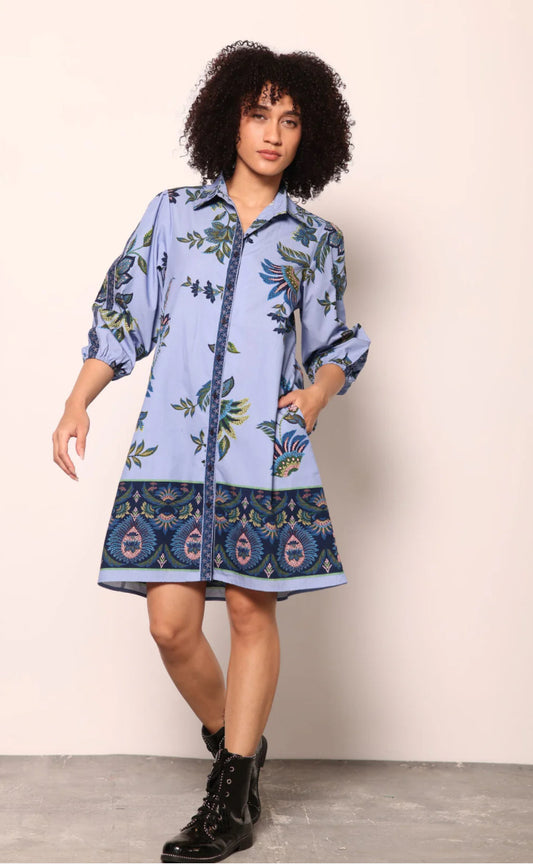 Ava in Periwinkle Mosaic by Maude Vivante