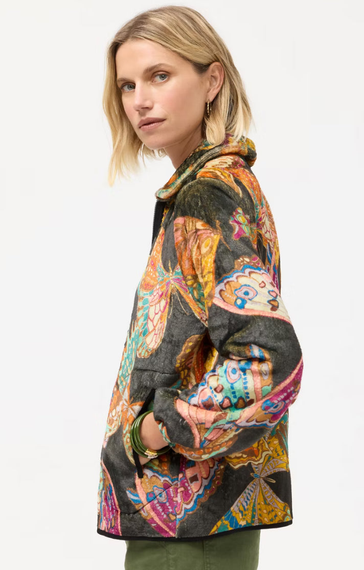 Esther Scarf Sherpa Jacket in Ofelia by Johnny Was