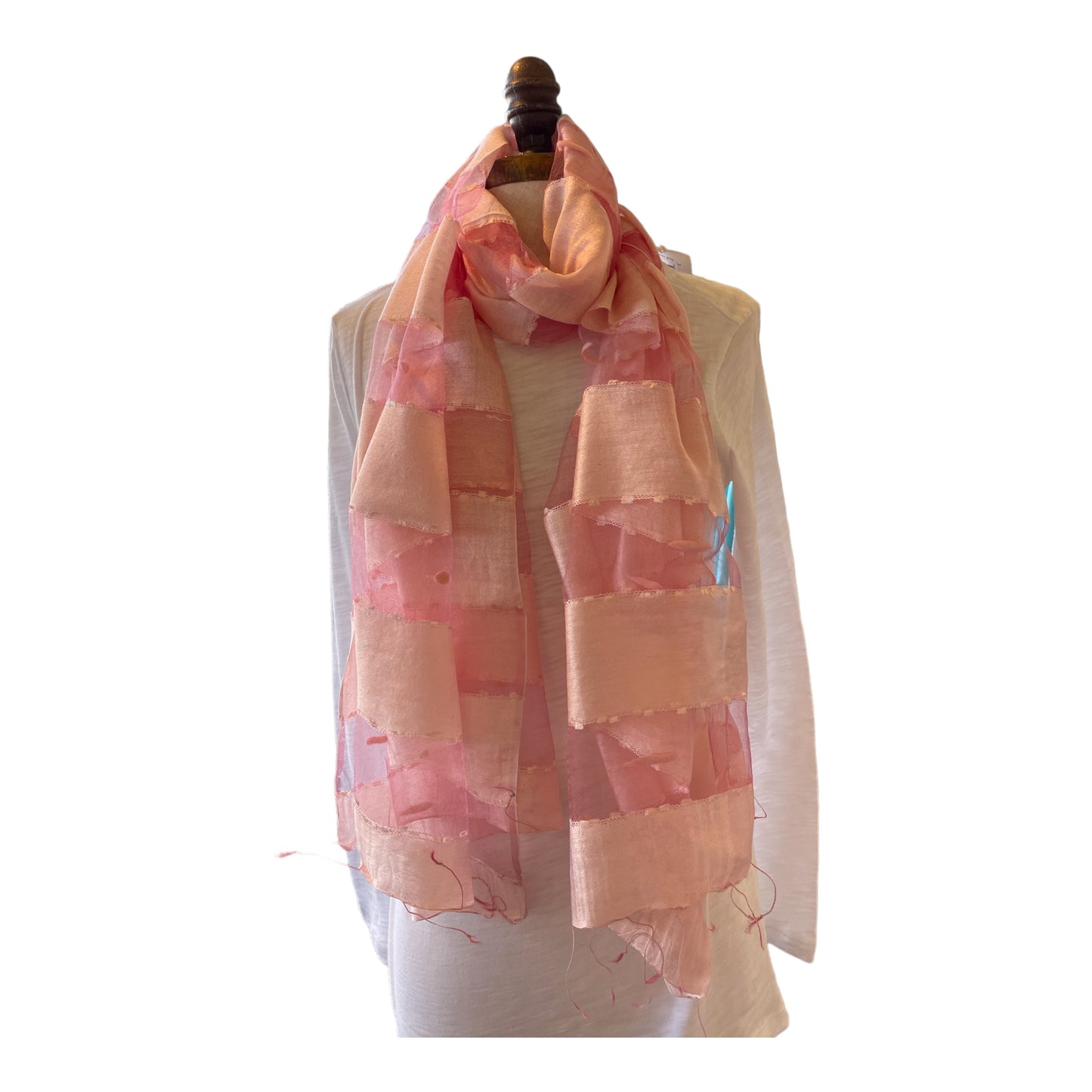 Hand Woven Scarf in Cherry Blossom by Blue Pacific