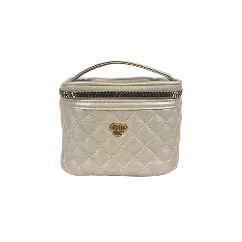 Getaway Jewelry Case in Pearl Quilted by Pursen