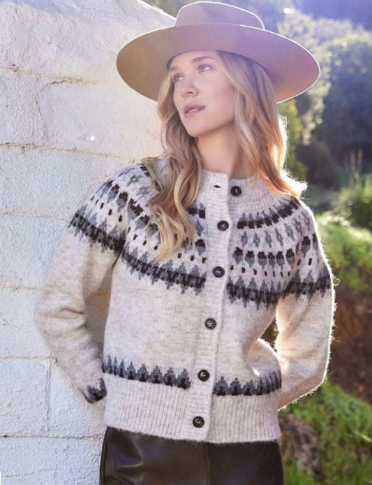 Riding Club Cardigan Sweater by Karen Kane