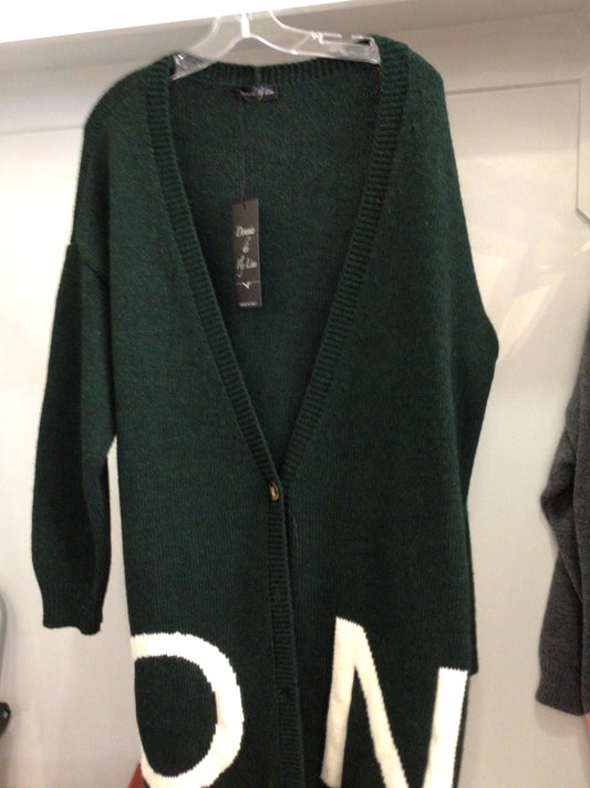 Donna Di Fly On/Off Sweater in Green