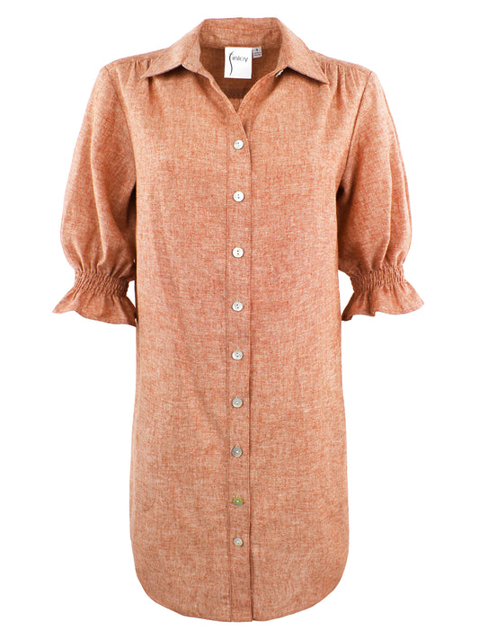 Miller Dress Hemp in Rust Orange by Finley