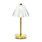 Two's Company | LED Portable Cordless Table Lamp with Acrylic Shade in Gift Box