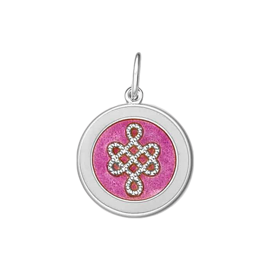 Medium Pendant Mother Daughter in Pink by Lola & Co