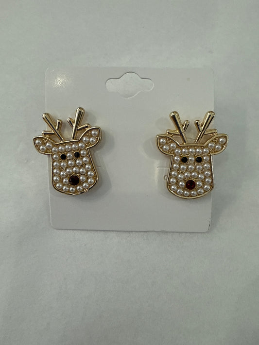 Reindeer Face Earrings