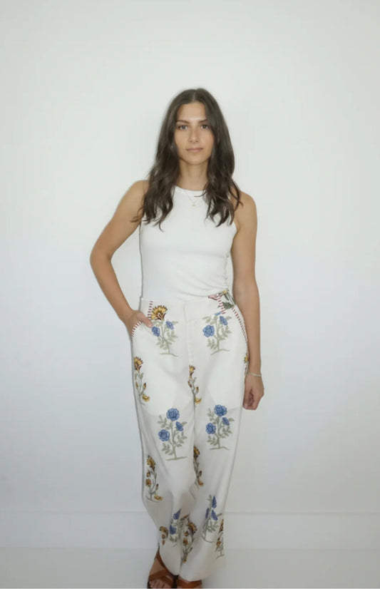 Edison Pant in Wonderwild by Nibi Montauk