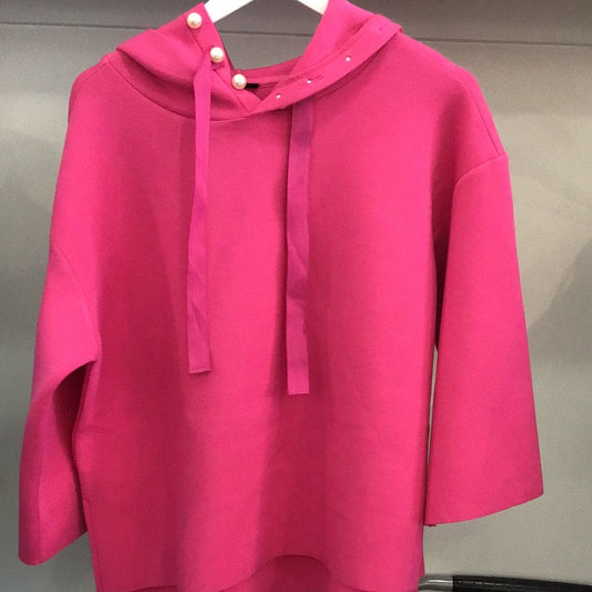 Francine Pearl Hoodie in Fuchsia by Joh