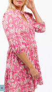 Tory Dress in Tuileries Bloom Pink by Smith and Quinn