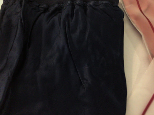 Satin Midi Skirt in Navy by Rose and Crown