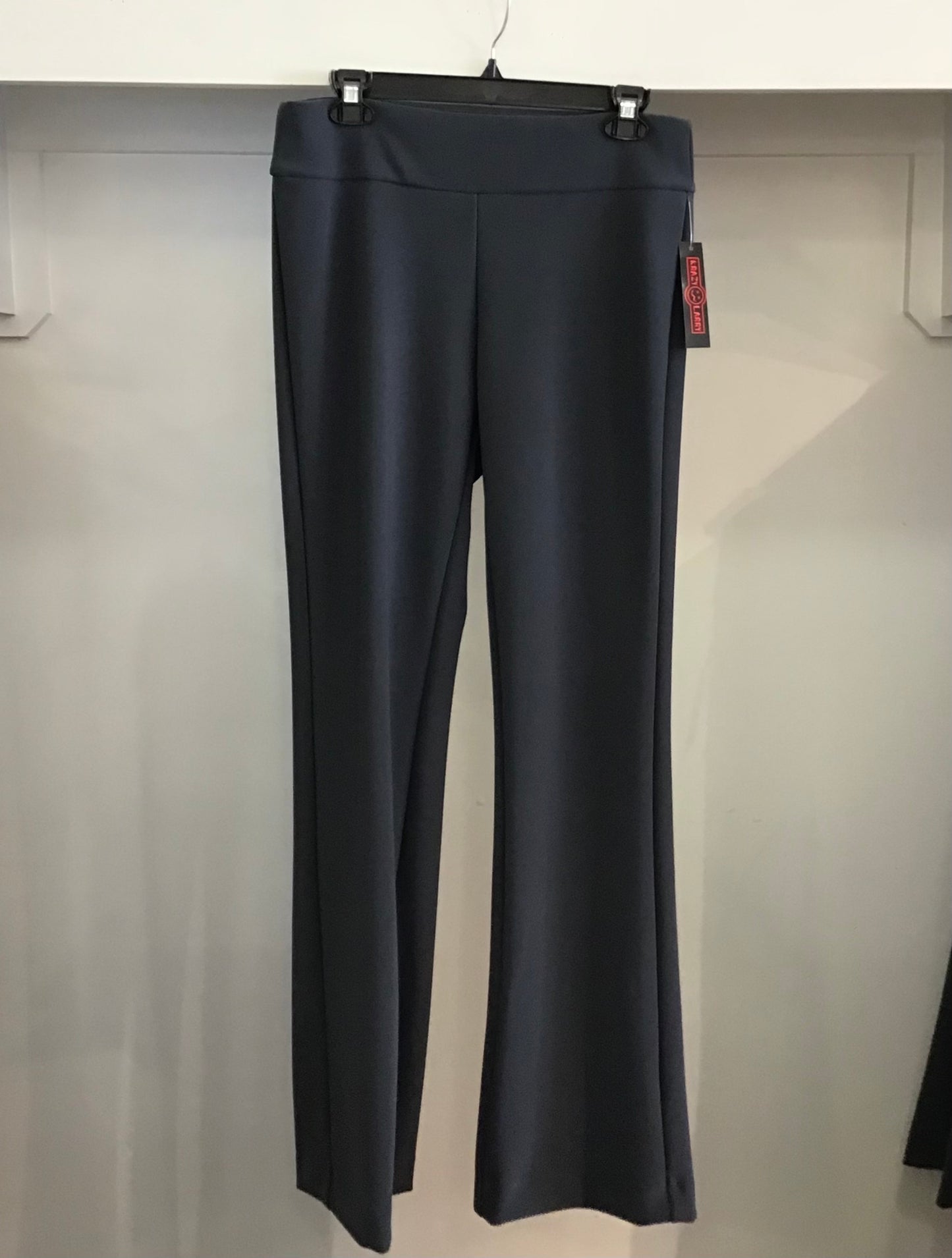 Microfiber Long Flare Pant P-25 in Grey by Krazy Larry