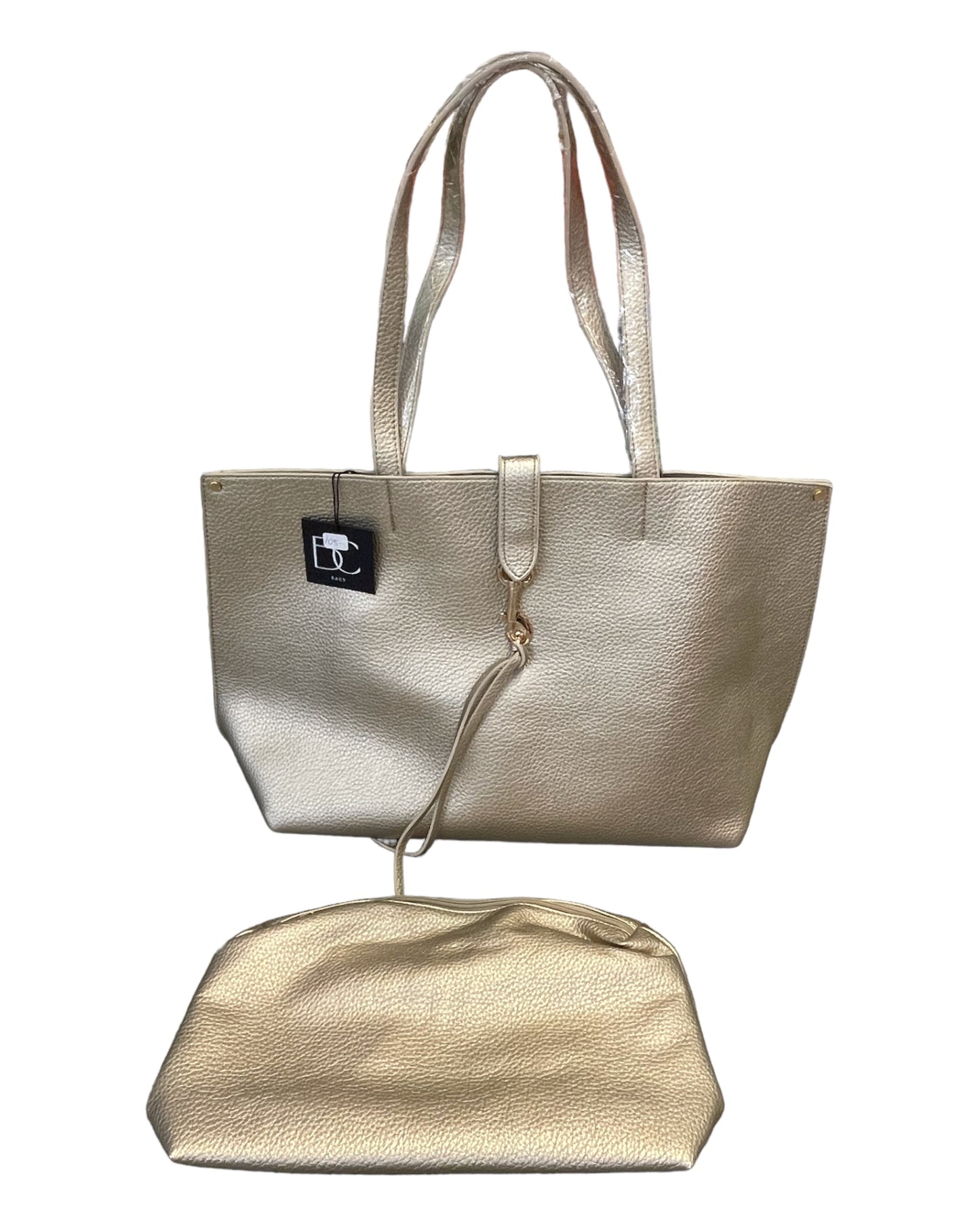 Gold Tote bag by B and C bags includes bonus bag