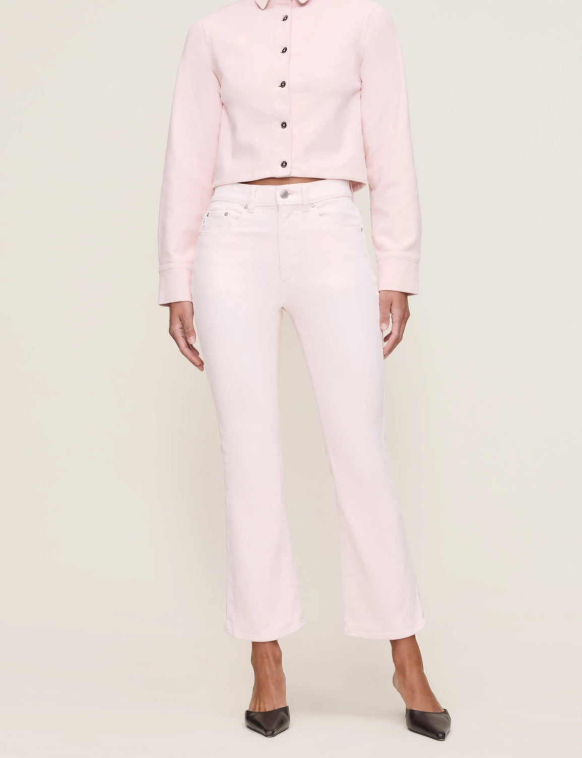 Bridget Boot Instasculpt Boot Pant in Powder Pink by DL1961