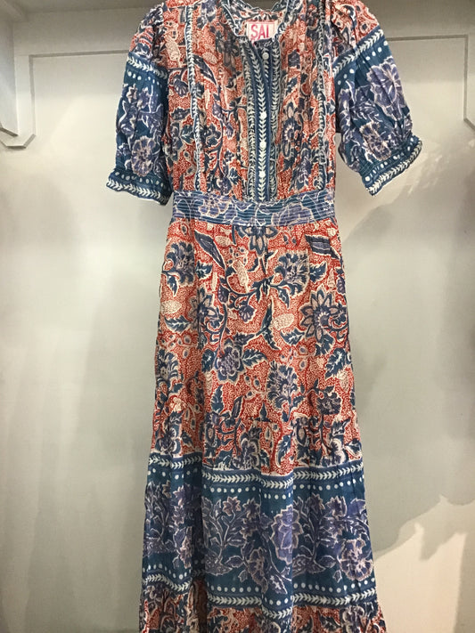 JC-21-S Dress in Ember Bloom by SAL ROSA