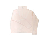 1/2 Zip Whipstitch in Light Pink/White by J. Society