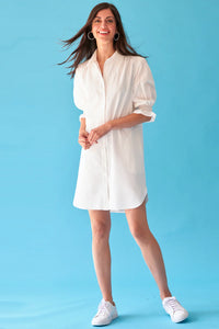 Miller Dress in Lined Micro Eyelet by Finley