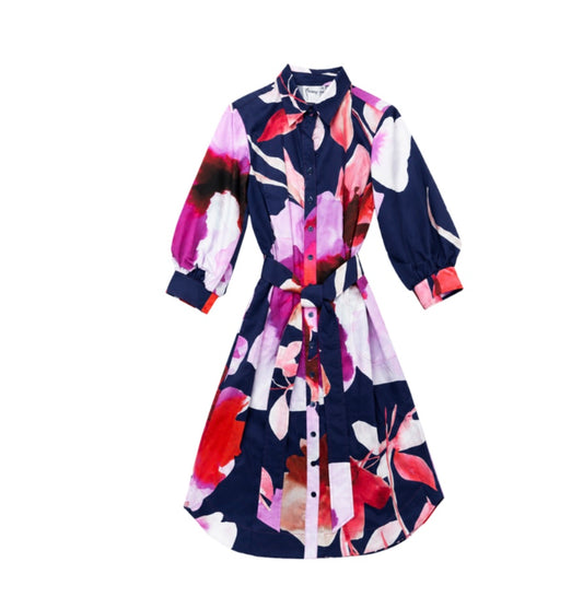 Midi Clementine Dress in Flower Bomb by Finley