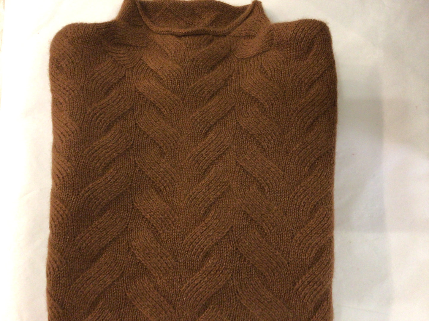 Gracie Cashmere Basketweave Sweater in Bison by Tyler Boe
