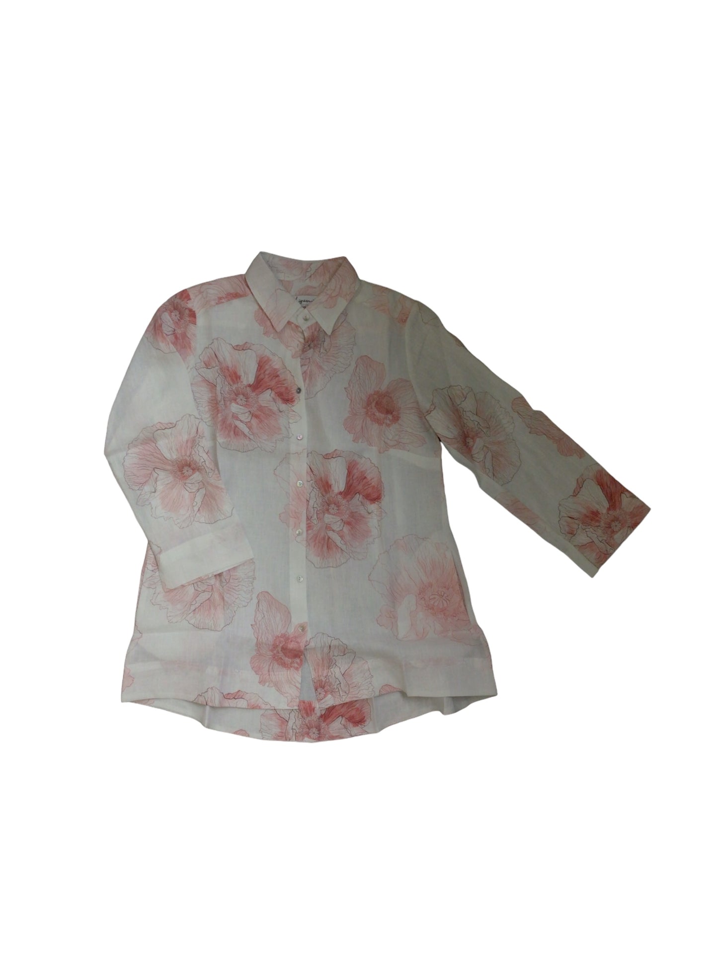 Women Shirt in Poppy Pink by ILinen