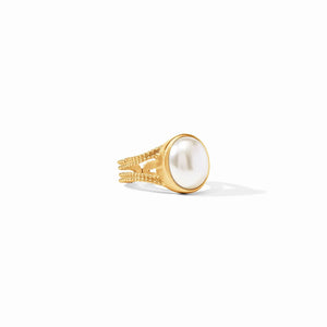 Cabochon Ring in Gold Pearl by Julie Vos