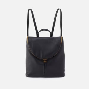 Fern Backpack in Black Pebbled Leather by Hobo