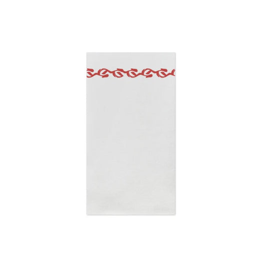Papersoft Guest Towel Red Florentine by Vietri