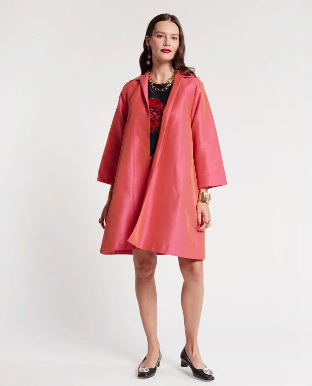 Charlotte Topper in Coral by Frances Valentine