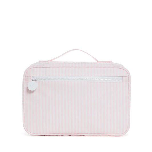 BUNDLE UP2 Hanging Toiletry Bag in Pimlico Stripe Dusty Rose by Trvl Design